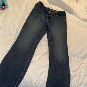 Children’s Place / boys size 16 - Dark Blue Boot Cut Jeans- adjustable waist